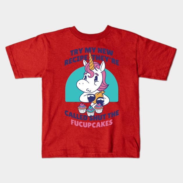 FucupCakes Kids T-Shirt by Threadded